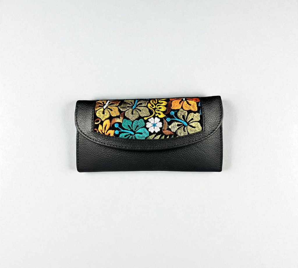 Billetera de mujer Abigail con Bordado