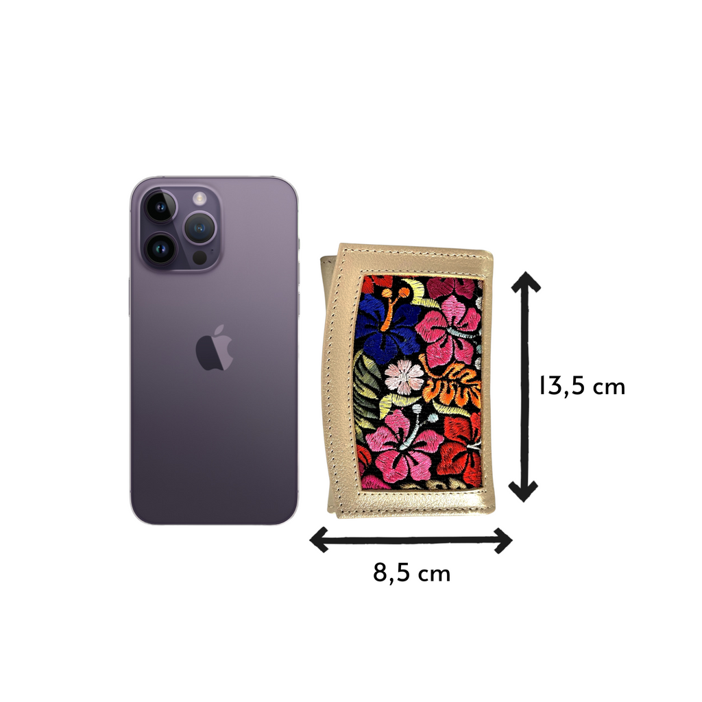 Billetera Andrea con Bordado