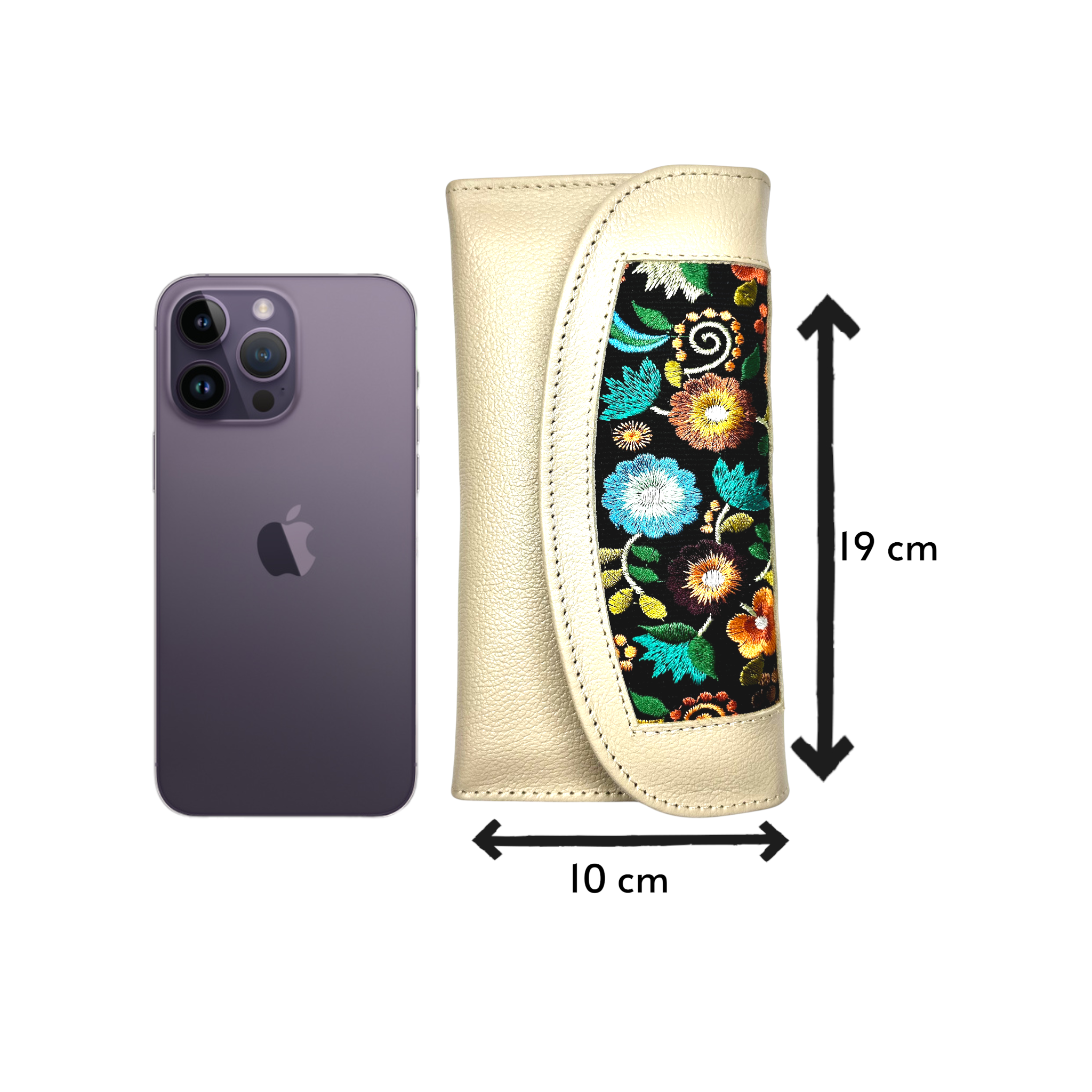 Billetera Abigail con Bordado