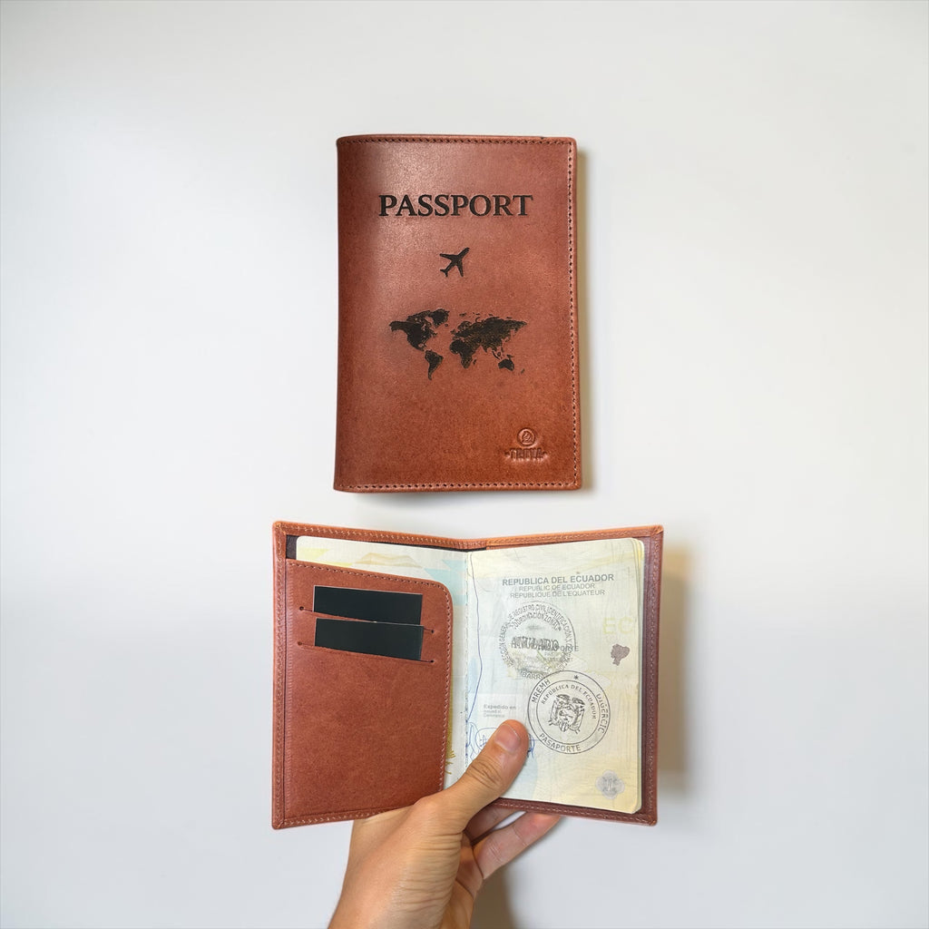 Porta Pasaporte + Grabado