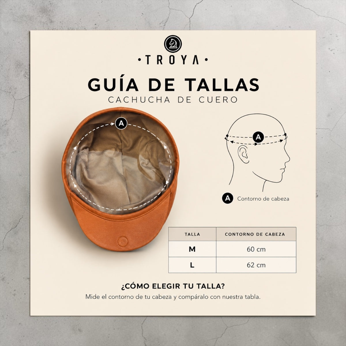 Cachucha de Cuero