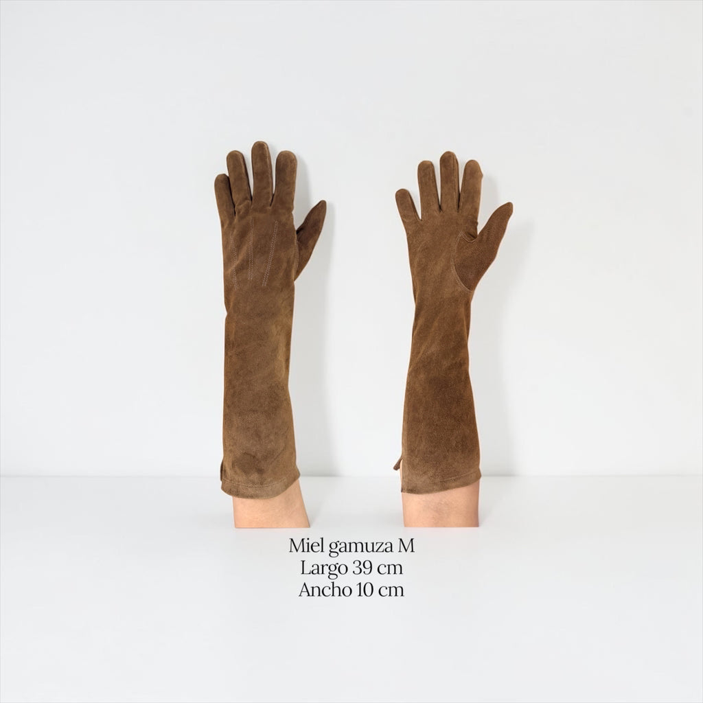 Guante largo mujer