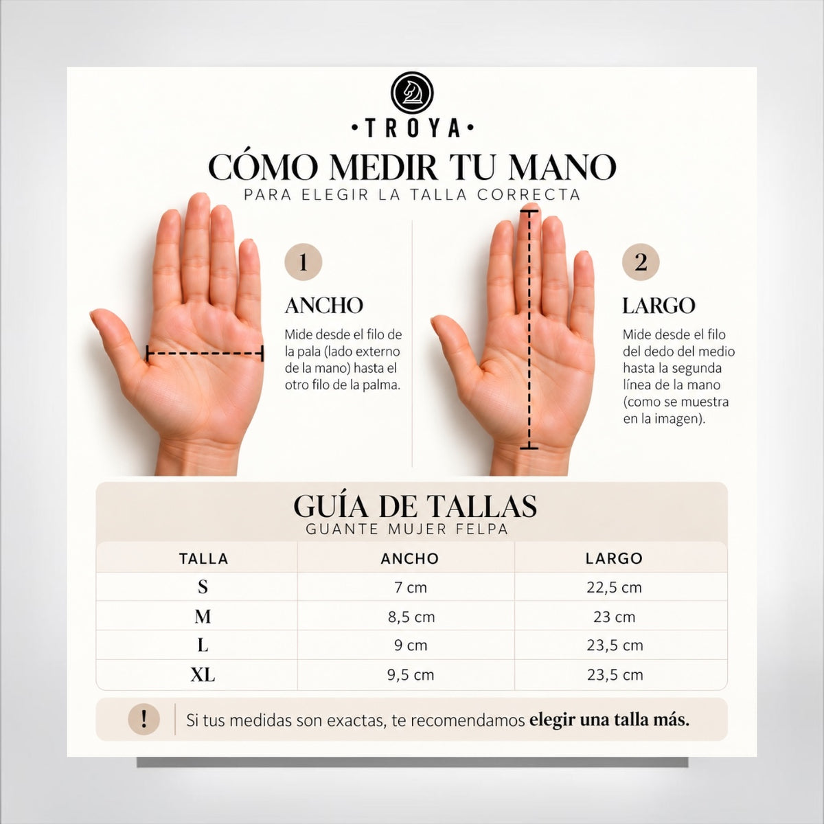 Guante mujer felpa