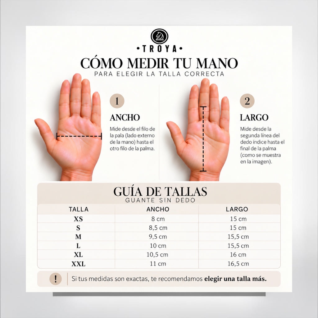 Guantes sin dedos