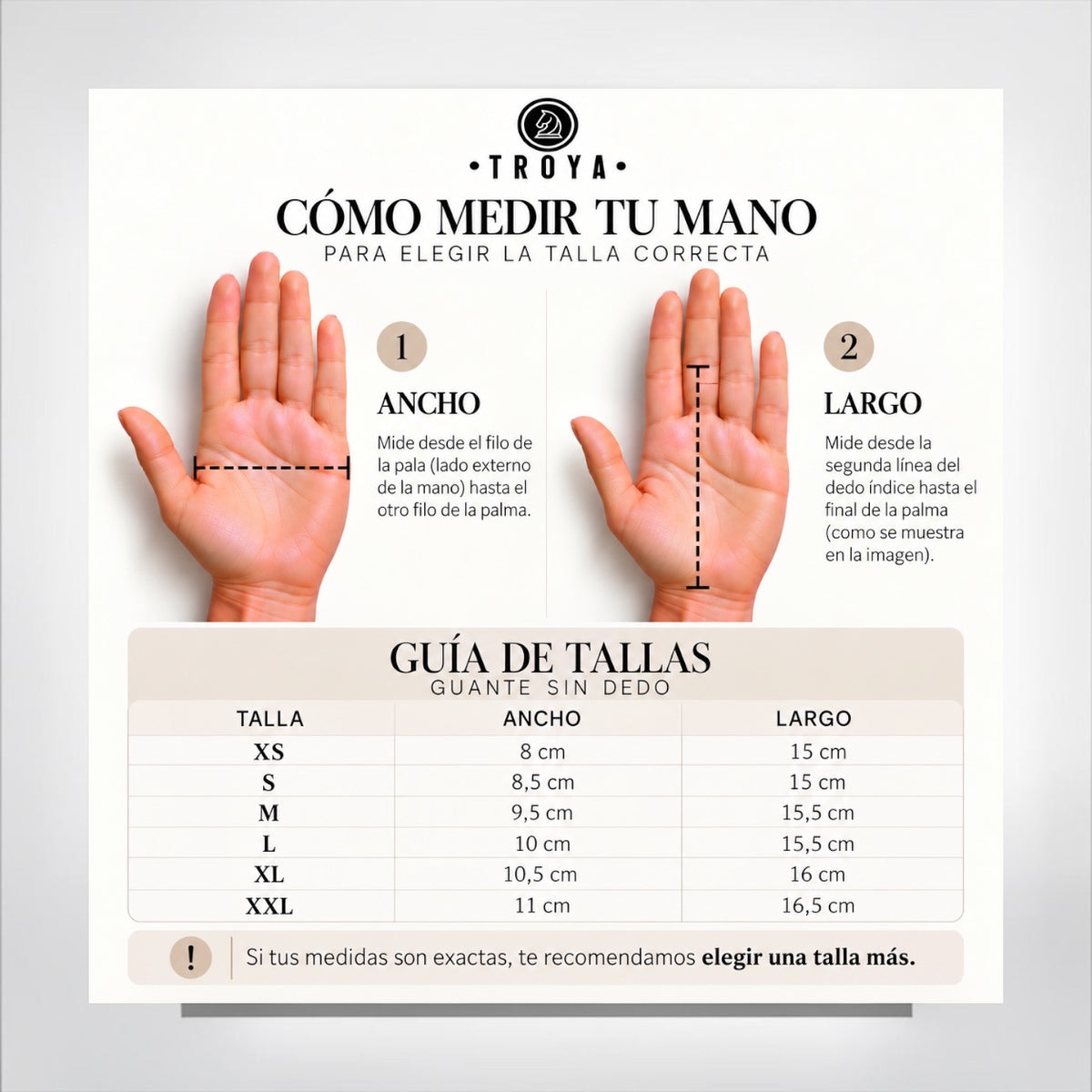 Guantes sin dedos