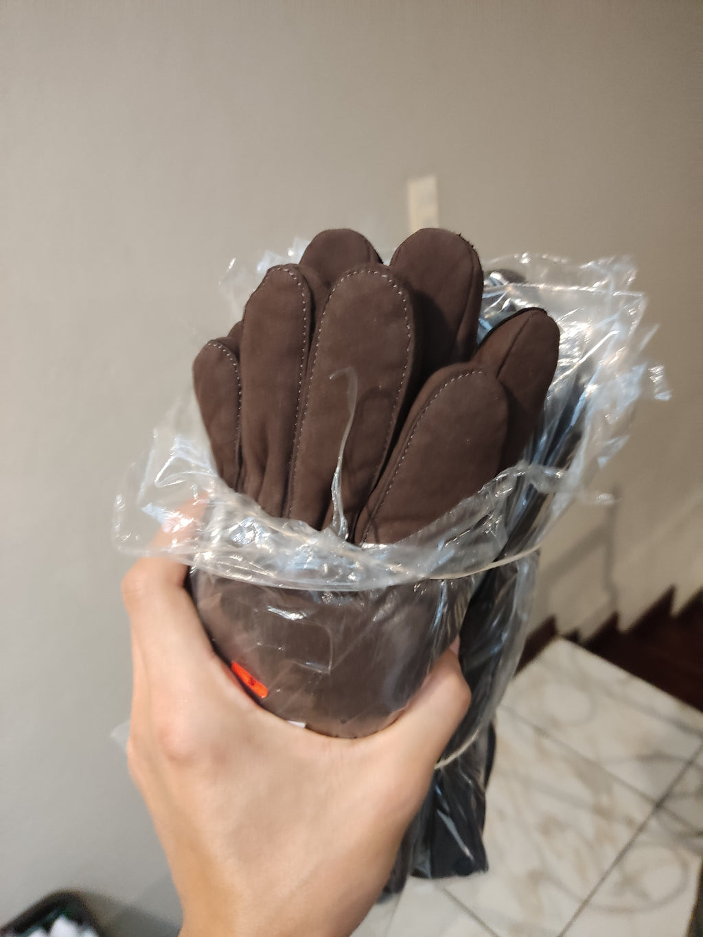 Guantes hombre felpa