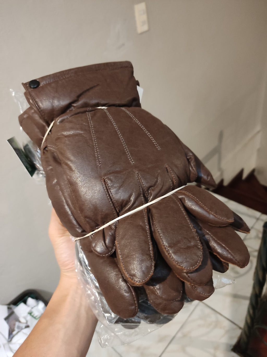 Guantes hombre felpa